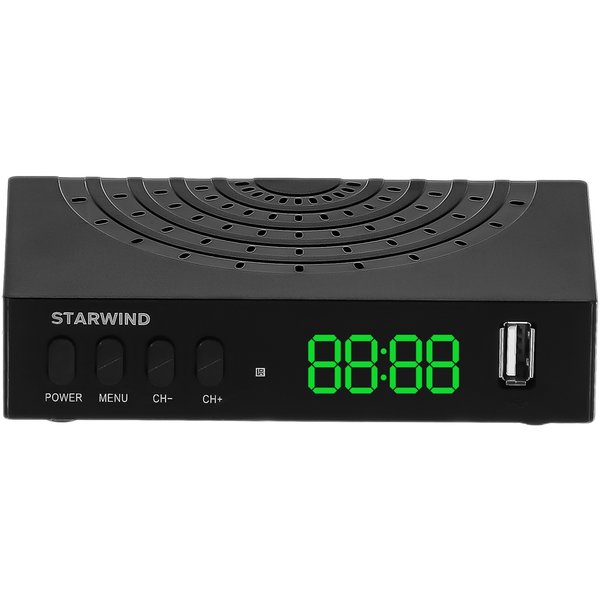 Ресивер цифровой эфирный DVB-T2 Starwind CT-240 черный