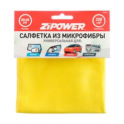 Салфетка для авто Zipower 30х30см микрофибра, универсальная