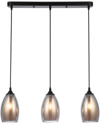 Подвес Ambrella light TR3537/3 BK/SM/FR черный/дымчатый/белый матовый 3хE27