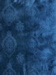 Ткань портьерная Бархат тисненый дамаск синий 280см