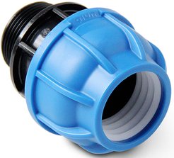 Муфта компрессионная ПНД Pro Aqua UNIO d32x1/2" наружная резьба