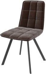 Стул кухонный Mamadoma Rom D-R b29 45х42х84см велюр/металл, коричневый/черный, поворотный