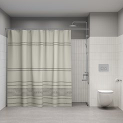 Штора для ванной IDDIS 200x240см BD01P24i11 Полиэстер зеленый