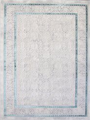 Ковер AMELI 9255A S.L.GREY / P.TURQUOISE 0,78х1,5м
