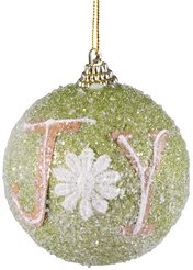 Шар с узором 8см зелёный SYPMQB-1021221