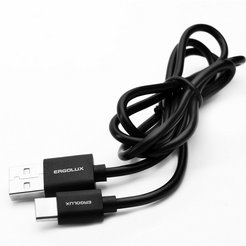 Кабель USB Type C 2А черный 1м ERGOLUX