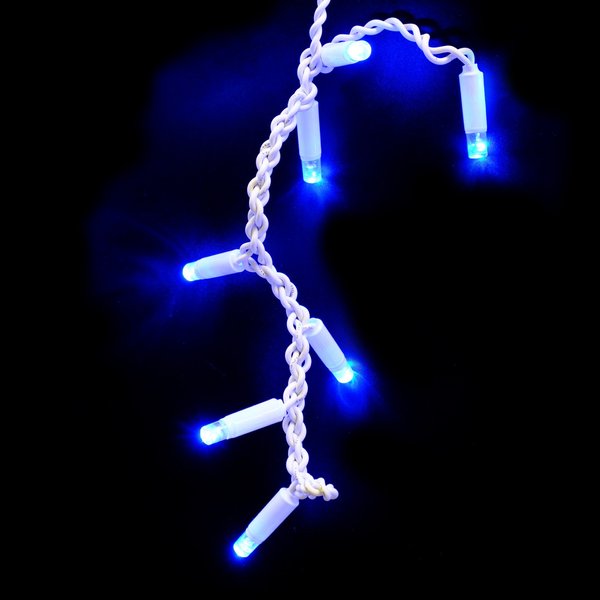 Электрогирлянда сосульки внешняя 2х0,6м 100LED синий SYCL-015