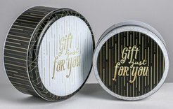 Набор жестяных коробок Gift just for you 20х20х8см