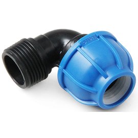 Отвод компрессионный ПНД Pro Aqua UNIO d32х1/2" наружная резьба 441937 ...