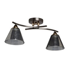 Люстра Тетро 2х60W Е27 металл, стекло, кофе