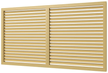 Решетка вентиляционная,профиль ПВХ,600х1500,бежевая Решетка вентиляционная,профиль ПВХ,600х1500,бежевая