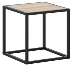 Стеллаж Кубический-1 40х40х40см 30кг на полку металл/ЛДСП, черный муар/дуб сонома