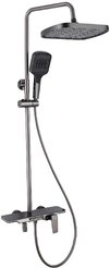 Система душевая TOKITO TOK-RAI-1025 со смесителем, графит