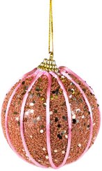 Шар с узором 8см розовое золото SYPMQA-1021249