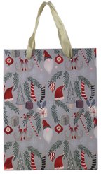 Пакет бумажный новогодний Сказочный лес 23х18х10см 210г, SYLPD23-008