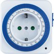 Таймер розеточный аналоговый суточный NTR-A-S02-WH