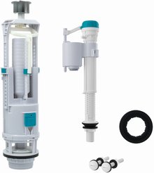 Арматура смывная IDDIS Optima Home OPH2NA0i35 нижний подвод, 2 режима, тип А