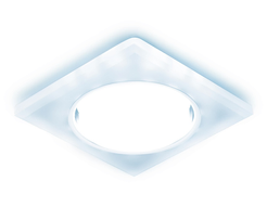Светильник точечный встраиваемый со светодиодной лентой Ambrella light G215 WH/CH/CLD хром/матовый GX53+3W