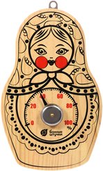 Гигрометр Матрёшка 10,5х16,5х2,5см для бани и сауны Банные штучки