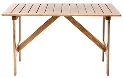 Стол садовый Копенгаген 130х80х74см дерево, светлый орех