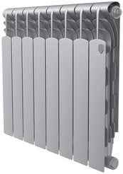 Радиатор биметаллический Royal Thermo Revolution Silver Satin 500х80 8 секций