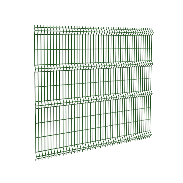 Панель 3Д пруток 4мм,ППК,4 ребра,ячейка 200х60мм,2030х2500мм зеленая