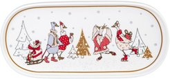 Блюдо овальное сервировочное Lefard Family Christmas 25,5см фарфор