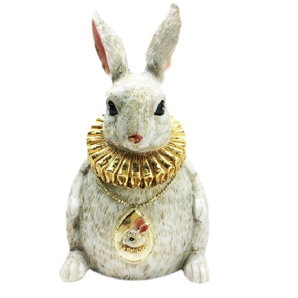 Фигурка декоративная Кролик из полирезины 15x13,2x21,5см арт.76660