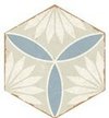 Керамогранит 20х20х0,8см Kaleidoscope Blue, цвет бежевый, матовая, 1м2