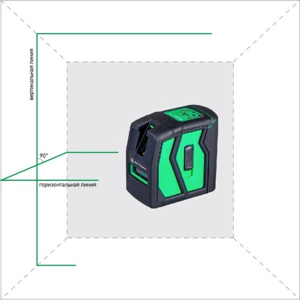 Уровень лазерный Instrumax Element 2D Green,дальность до 30м