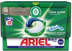 Капсулы д/стирки Ariel 10шт 19,1г Горный Родник