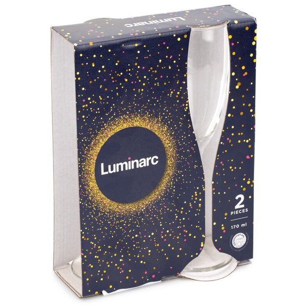 Набор фужеров д/шампанского Luminarc Эталон 170мл 2шт, стекло