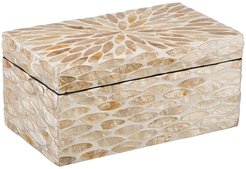 Шкатулка перламутровая Золотой песок 21х12х10 золото