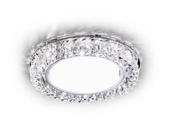 Светильник точечный встраиваемый AMBRELLA LIGHT G255 CH GX53+3W хром/прозрачный хрусталь