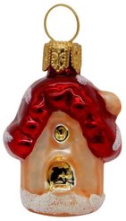 Украшение елочное Домик 1 стекло 5см