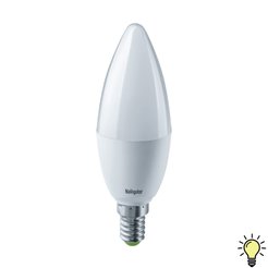 Лампа светодиодная Navigator 8,5Вт E14 свеча 2700К свет теплый
