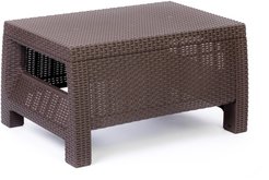 Стол Ротанг-плюс 765х570х420мм ротанг искусственный венге М8420