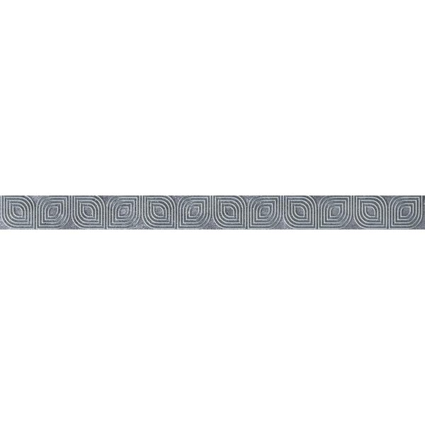 Бордюр настенный Кампанилья 3,5х40см серый шт (1504-0154 (0418))