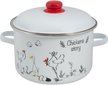 Кастрюля Food Atelier Chickens stories 5,5л эмаль, крышка эмаль, индукция