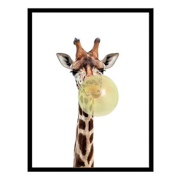 Постер Жираф со жвачкой 30х40