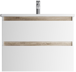 Тумба с раковиной подвесная AM.PM X-Joy 80см M85A-FHX0802-WC0802WG белый глянец