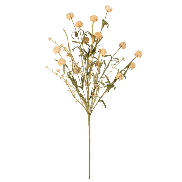 Цветок искусственный Пушистик полевой 650мм желтый
