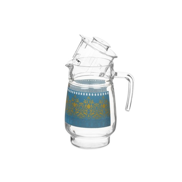 Набор питьевой Luminarc Bagatelle Turquoise Кувшин 1,6л+Стаканы 270мл 6шт синий, стекло