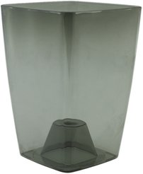 Кашпо пластиковое д/орхидей Сильвия d12,5см h18см, v1,9л, дымчатый