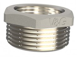 Футорка латунная V&G 1"х3/4" наружная-внутренняя резьба
