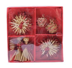 Набор украшений 8шт 6см из дерева SYSDLB-492242