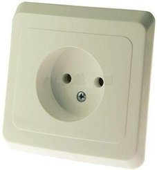 Розетка встраиваемая Schneider Electric Этюд PC16-001k без заземления цвет кремовый