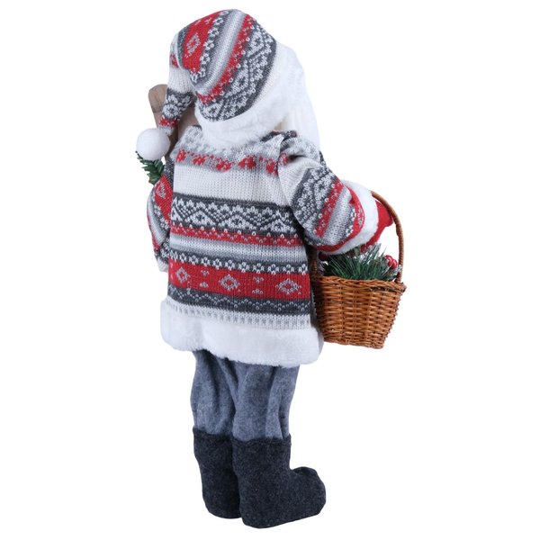 Фигура Дед Мороз с лыжами 45см SYLR-0522061A