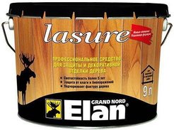Антисептик декоративный для дерева Lasure Elan венге (9л)