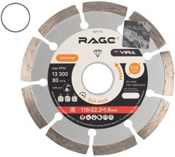 Диск алмазный по бетону RAGE HQ 115х22мм